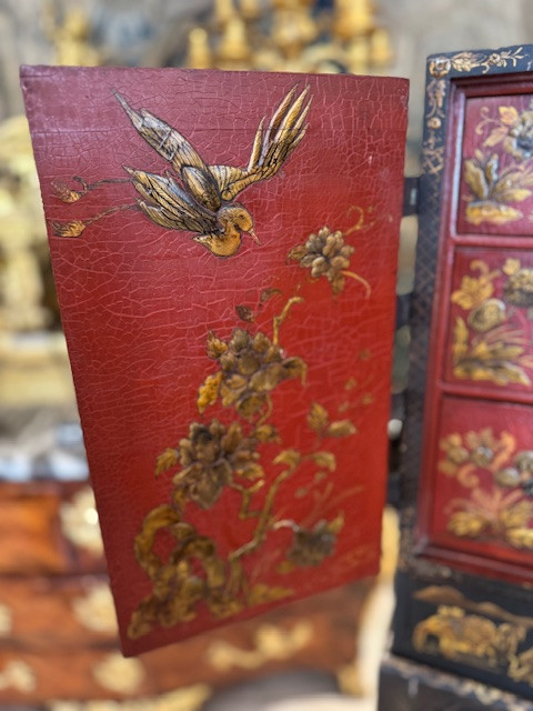 Cabinet en laque de chine XIX-photo-5