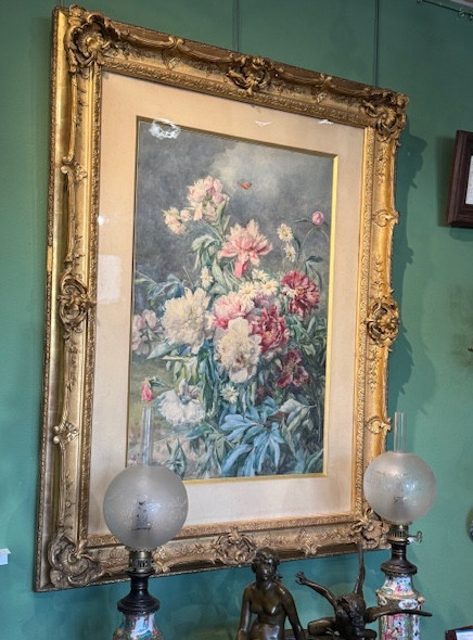 Watercolor Signed François Rivoire 1842-1919-photo-1