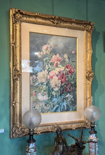 Watercolor Signed François Rivoire 1842-1919