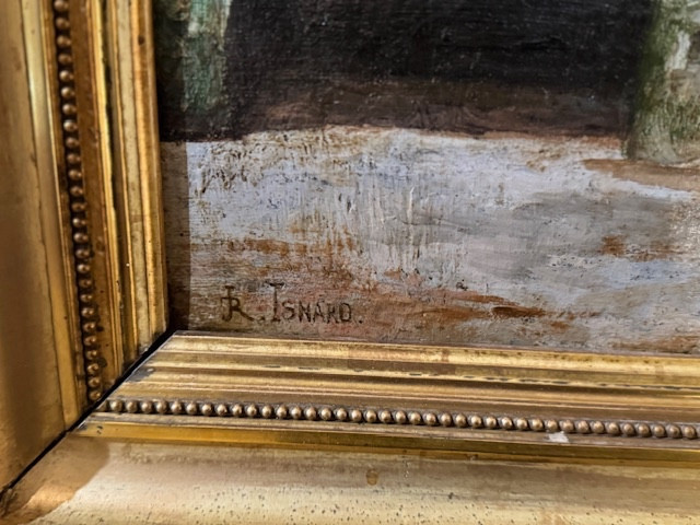 Tableau Arlésien signé Jean Roch Isnard-photo-2