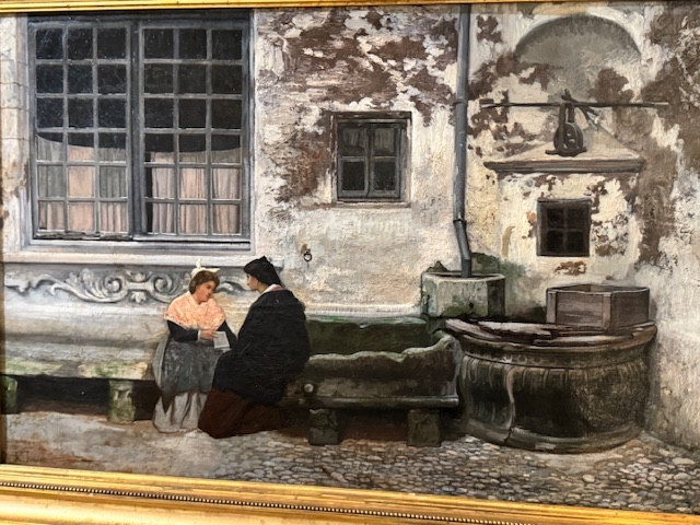 Tableau Arlésien signé Jean Roch Isnard-photo-3