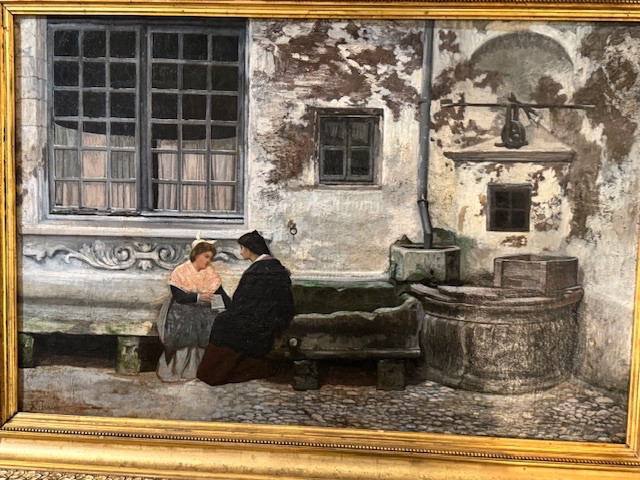 Tableau Arlésien signé Jean Roch Isnard-photo-3