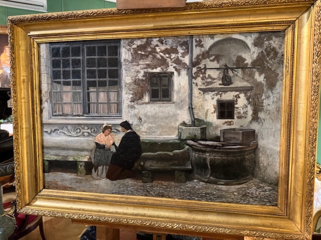 Tableau Arlésien signé Jean Roch Isnard