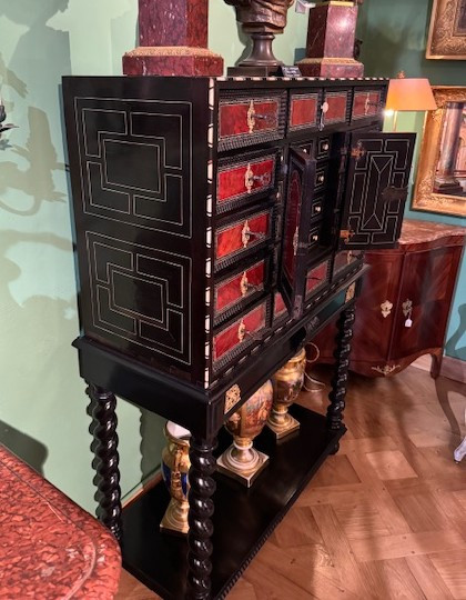 Cabinet de voyage flamand du XVIIe siècle-photo-3