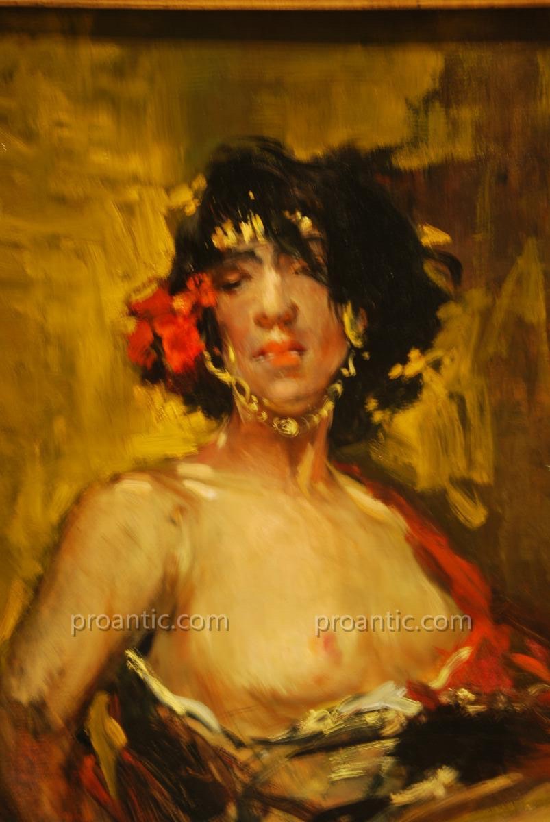 La Gitane signé Raymond Allègre 1857-1933