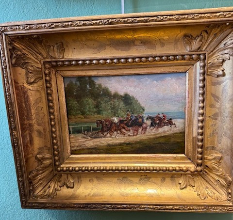 La Diligence Signée" Charles Pellegrin-photo-2