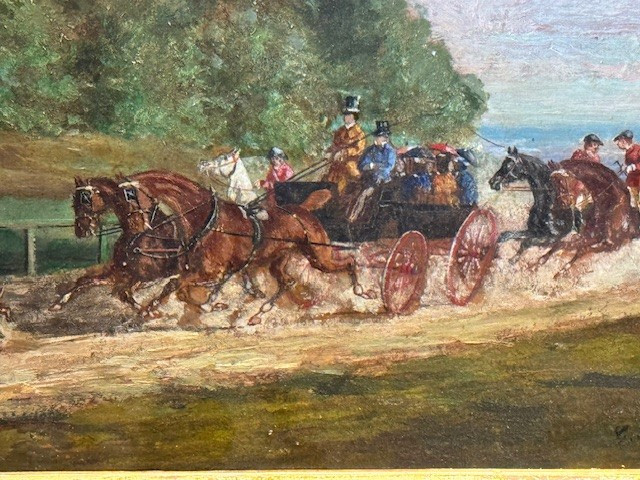 La Diligence Signée" Charles Pellegrin-photo-3