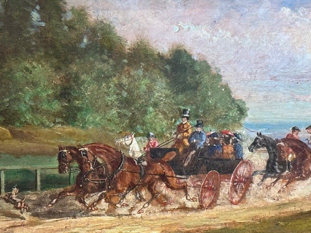 La Diligence Signée" Charles Pellegrin-photo-4