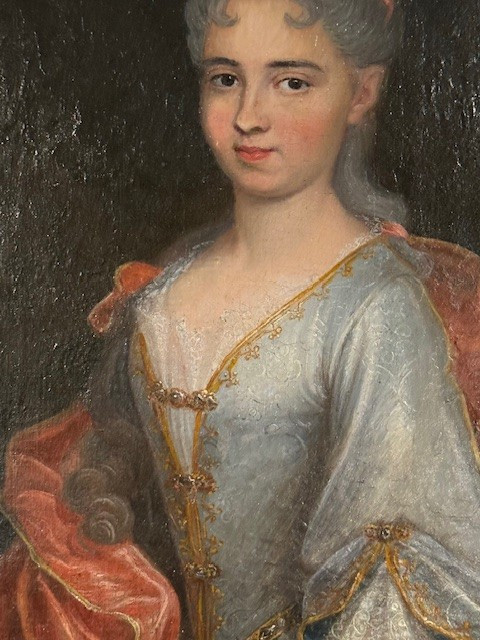 Portrait d'une élégante du 18 ème siècle -photo-2
