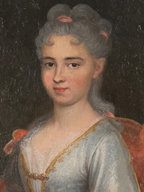 Portrait d'une élégante du 18 ème siècle -photo-4