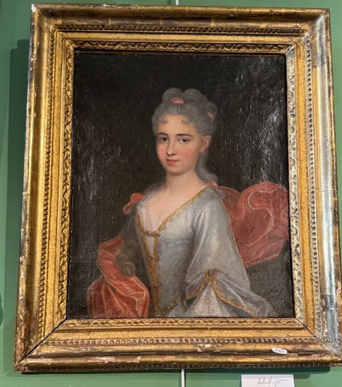 Portrait d'une élégante du 18 ème siècle 