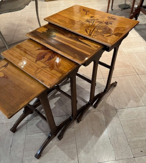 Gallé Nesting Table 