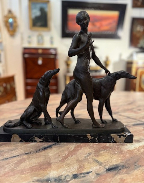 Art Deco Bronze Signed Louis Riché