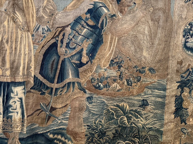 Tapisserie Flamande 17ème Représentant Cléopâtre -photo-4