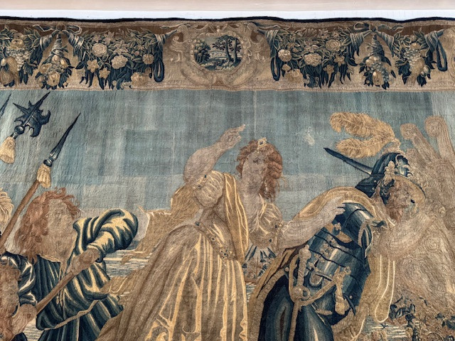 Tapisserie Flamande 17ème Représentant Cléopâtre -photo-1