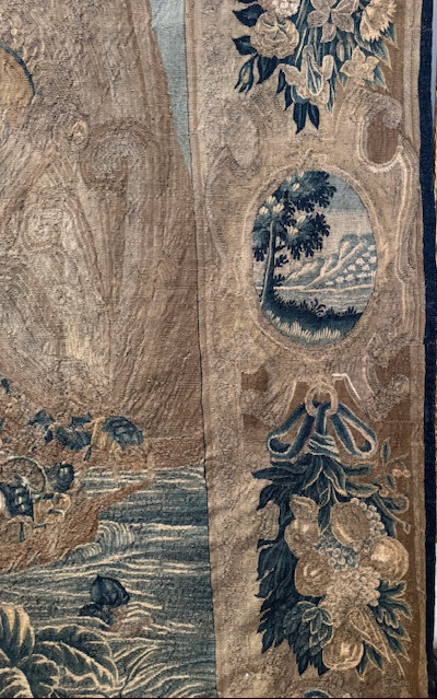 Tapisserie Flamande 17ème Représentant Cléopâtre -photo-5