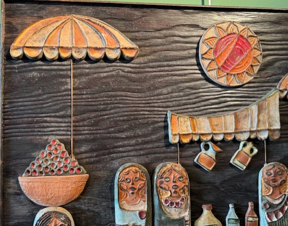 Tableau en céramique signé Zobel-photo-3