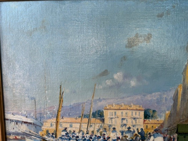 Sailors Disembark In Toulon By Louis Nattero-photo-2
