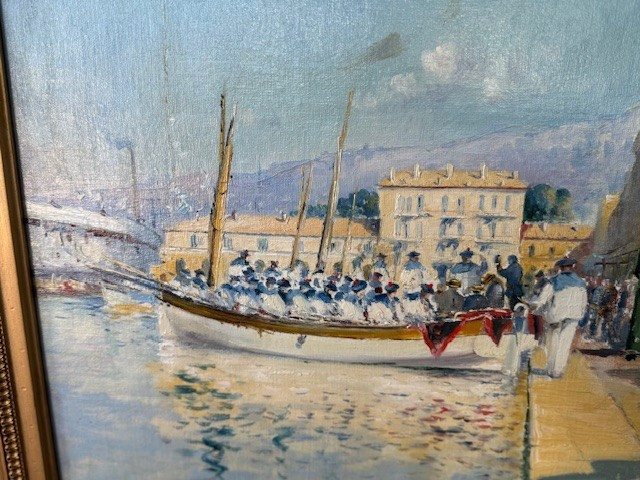 Sailors Disembark In Toulon By Louis Nattero-photo-4