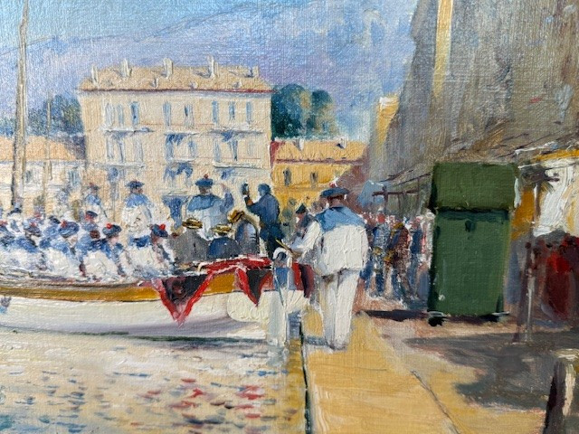 Sailors Disembark In Toulon By Louis Nattero-photo-2