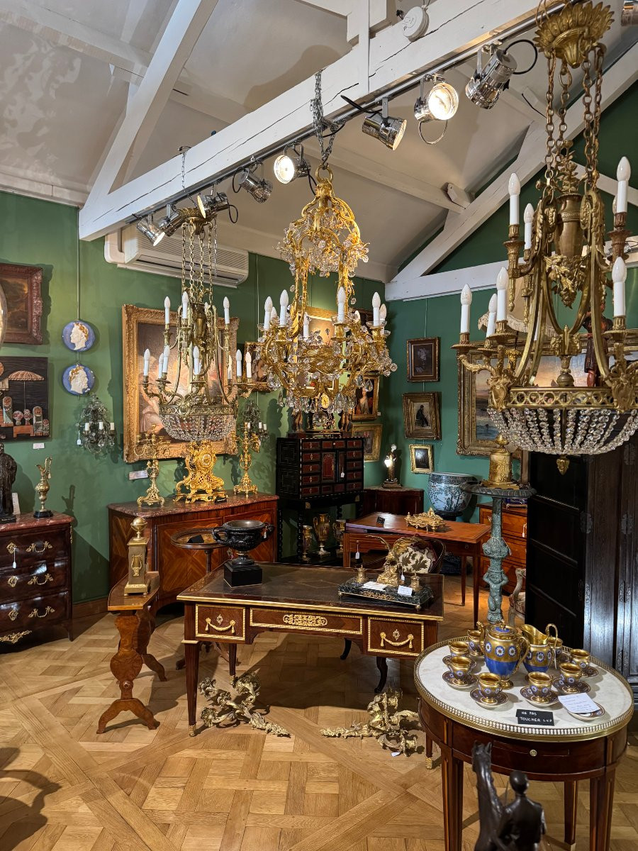 Paire de lustres d'époque Napoléon III-photo-2
