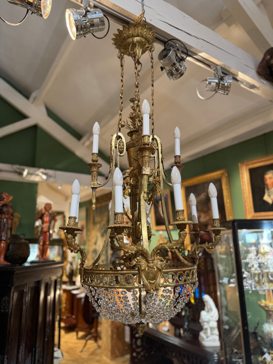 Paire de lustres d'époque Napoléon III-photo-4