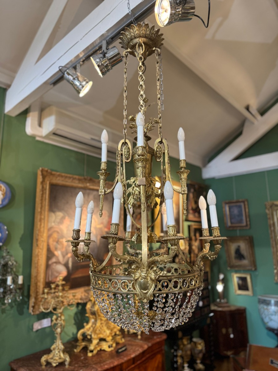 Paire de lustres d'époque Napoléon III