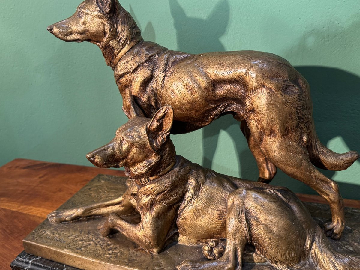 Deux bergers allemands - Charles Paillet (1871-1937)-photo-5
