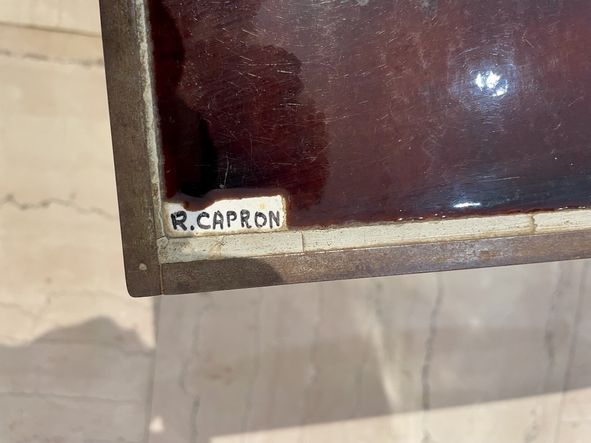 Pair Of Coffee Table "the Town" - René Capron-photo-3