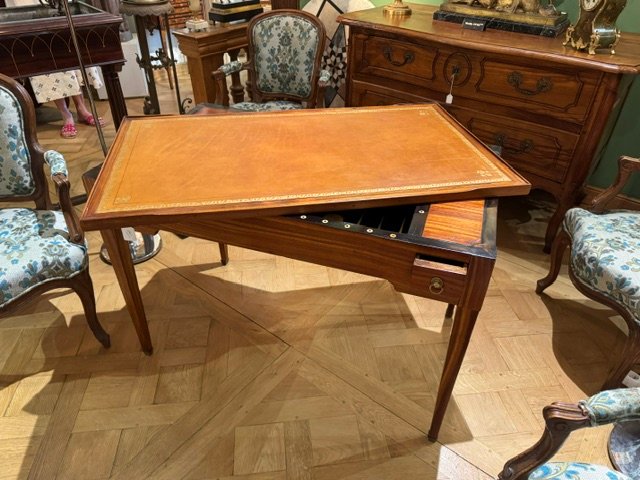 Table à jeux tric trac D'époque Louis XVI