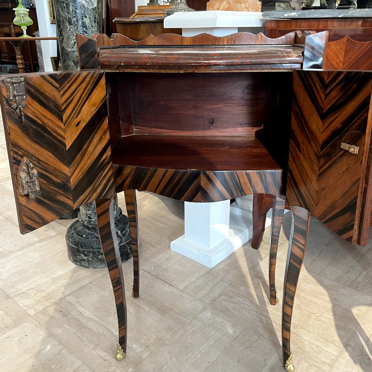 Transitional-period Nightstand - Attributed To Couleru-photo-2