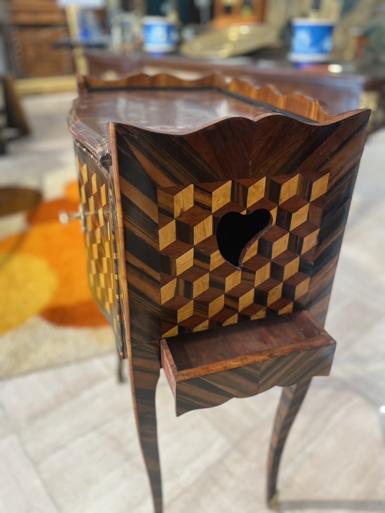 Transitional-period Nightstand - Attributed To Couleru-photo-3