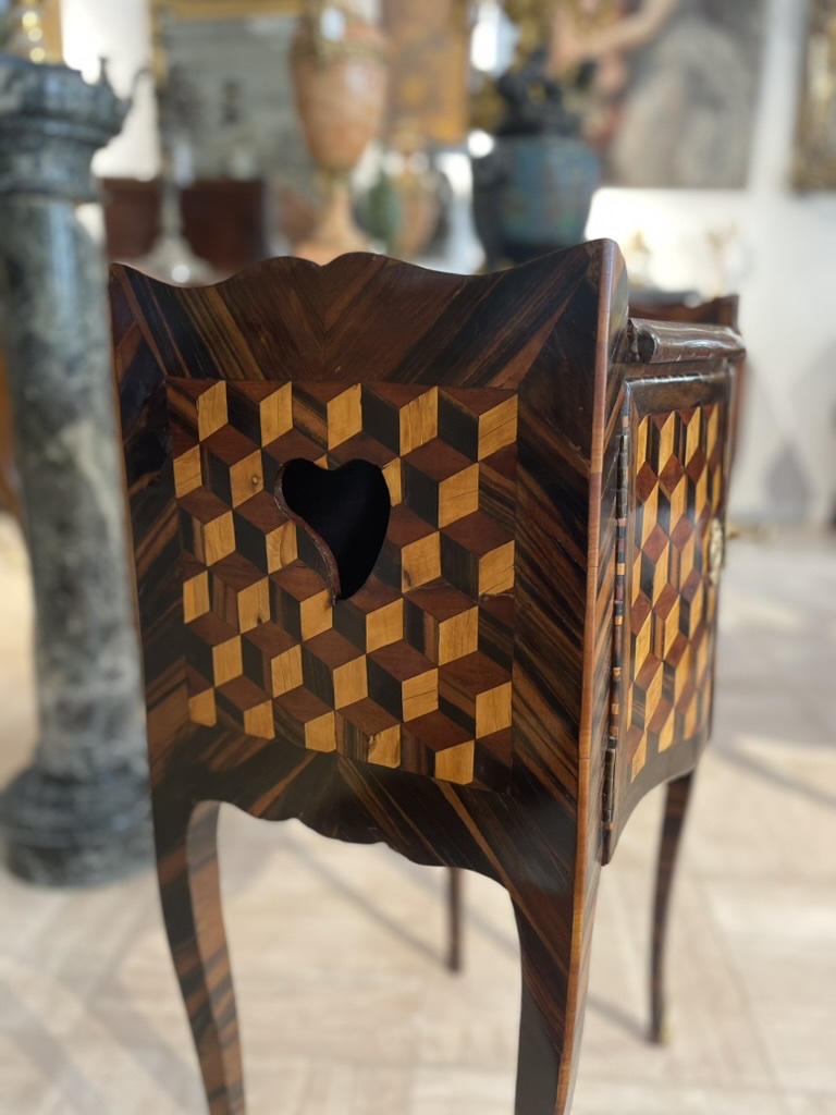 Transitional-period Nightstand - Attributed To Couleru-photo-1