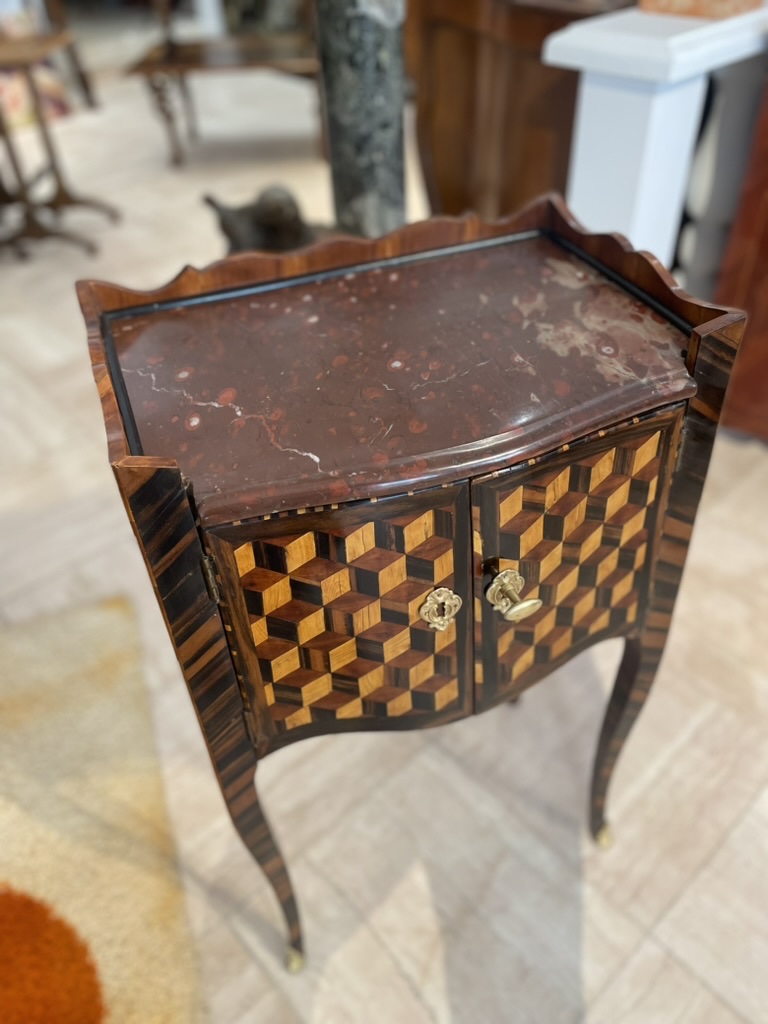 Transitional-period Nightstand - Attributed To Couleru-photo-4