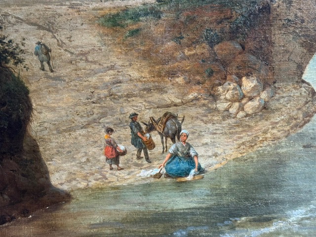 Paysage 19ème aux lavandières -photo-2
