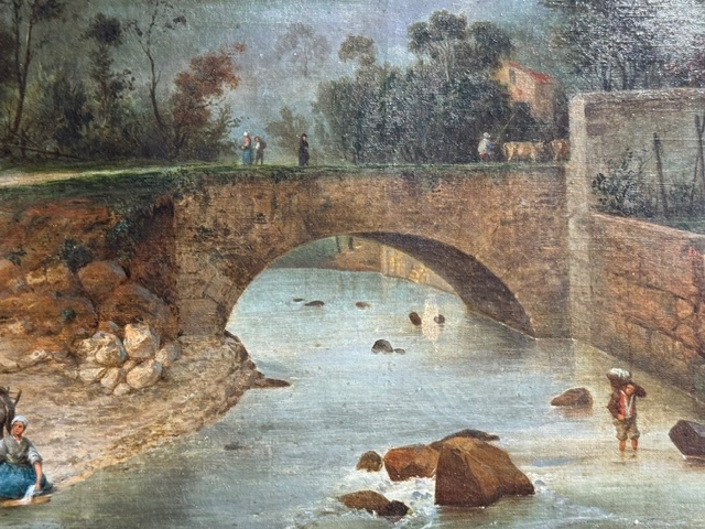 Paysage 19ème aux lavandières -photo-2