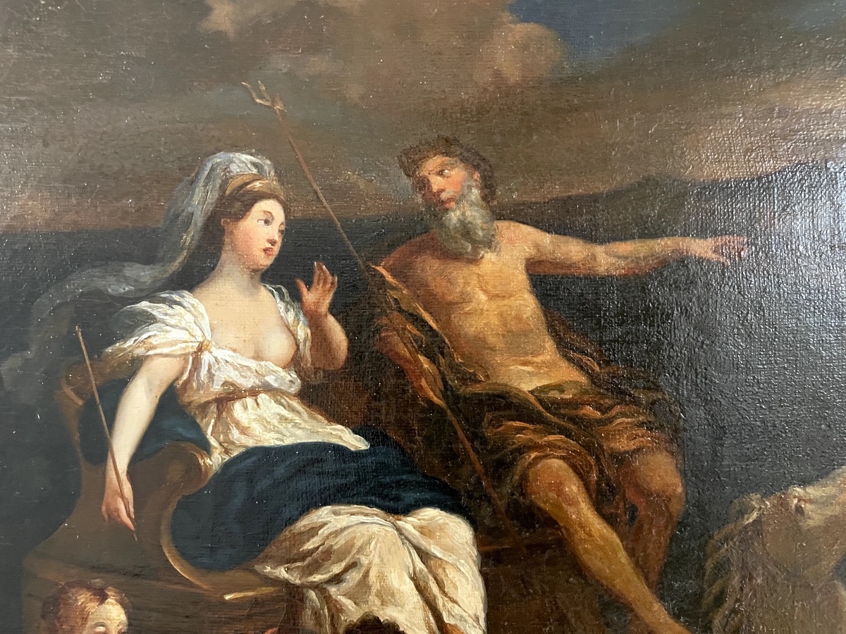 "Le Triomphe de Neptune" - 18ème d'après Bon Boullogne-photo-2