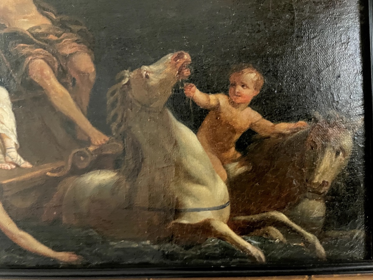 "Le Triomphe de Neptune" - 18ème d'après Bon Boullogne-photo-3