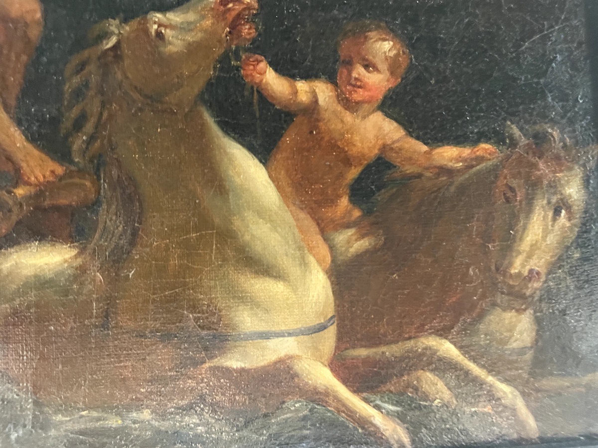 "Le Triomphe de Neptune" - 18ème d'après Bon Boullogne-photo-2