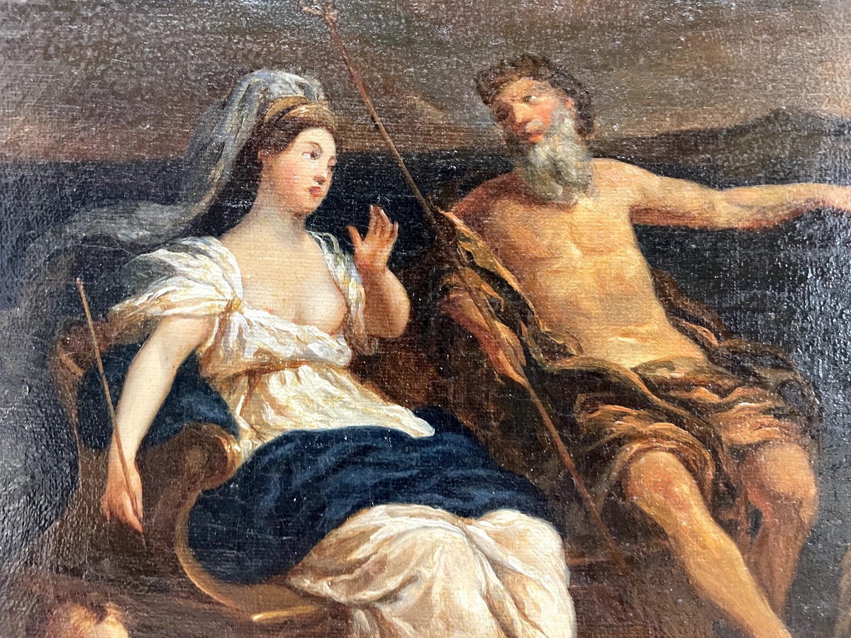 "Le Triomphe de Neptune" - 18ème d'après Bon Boullogne-photo-4