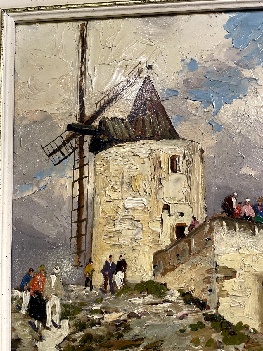 "Le Moulin de Daudet à Fontvielle" - Gustave Vidal-photo-2