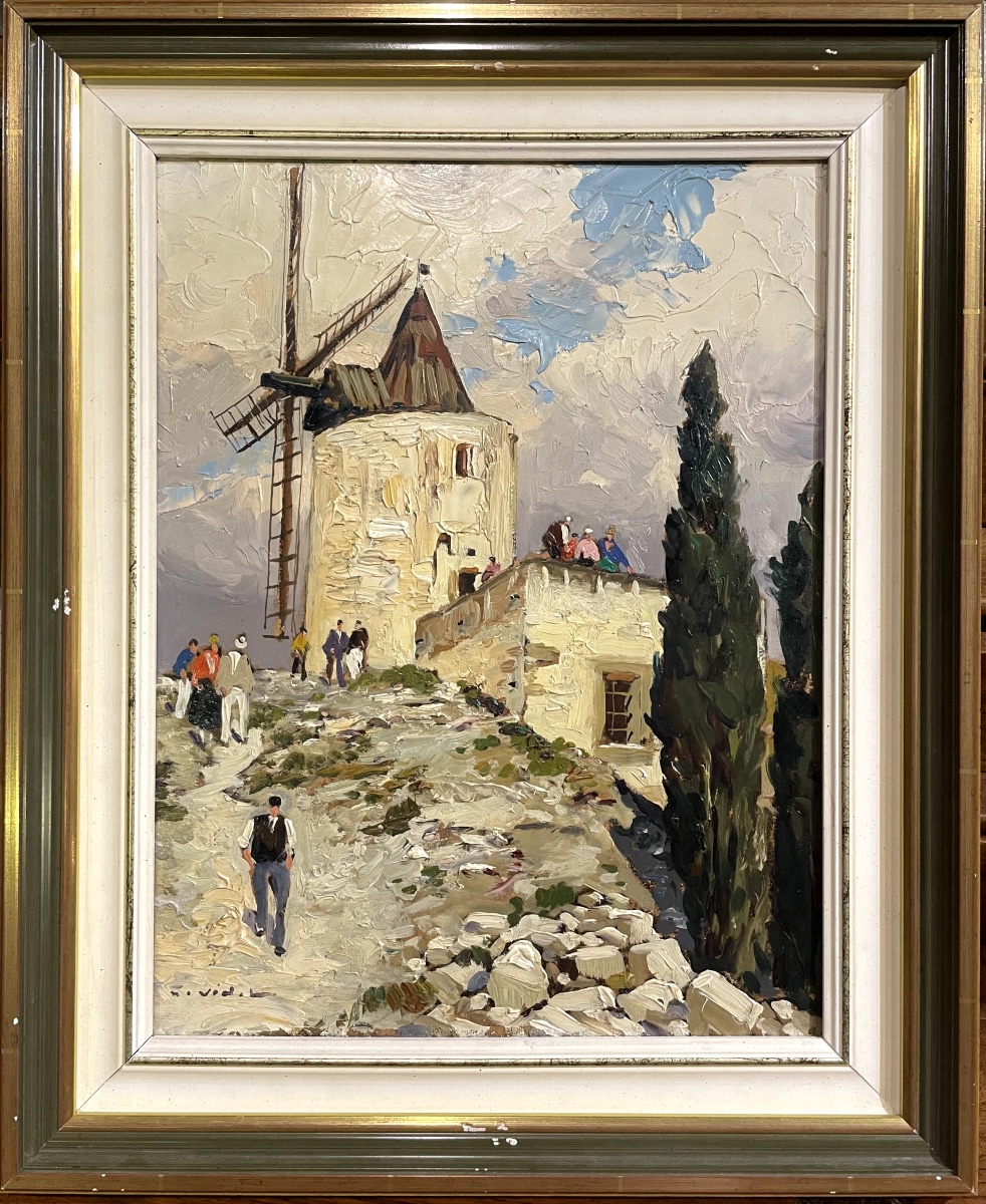 "Le Moulin de Daudet à Fontvielle" - Gustave Vidal