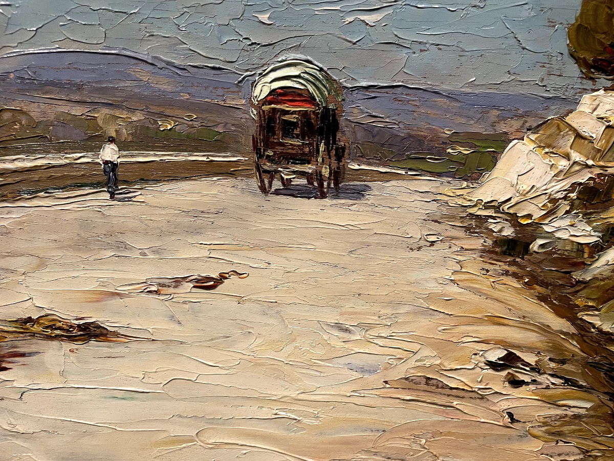 "La route du vieux moulin" - Gustave Vidal-photo-2