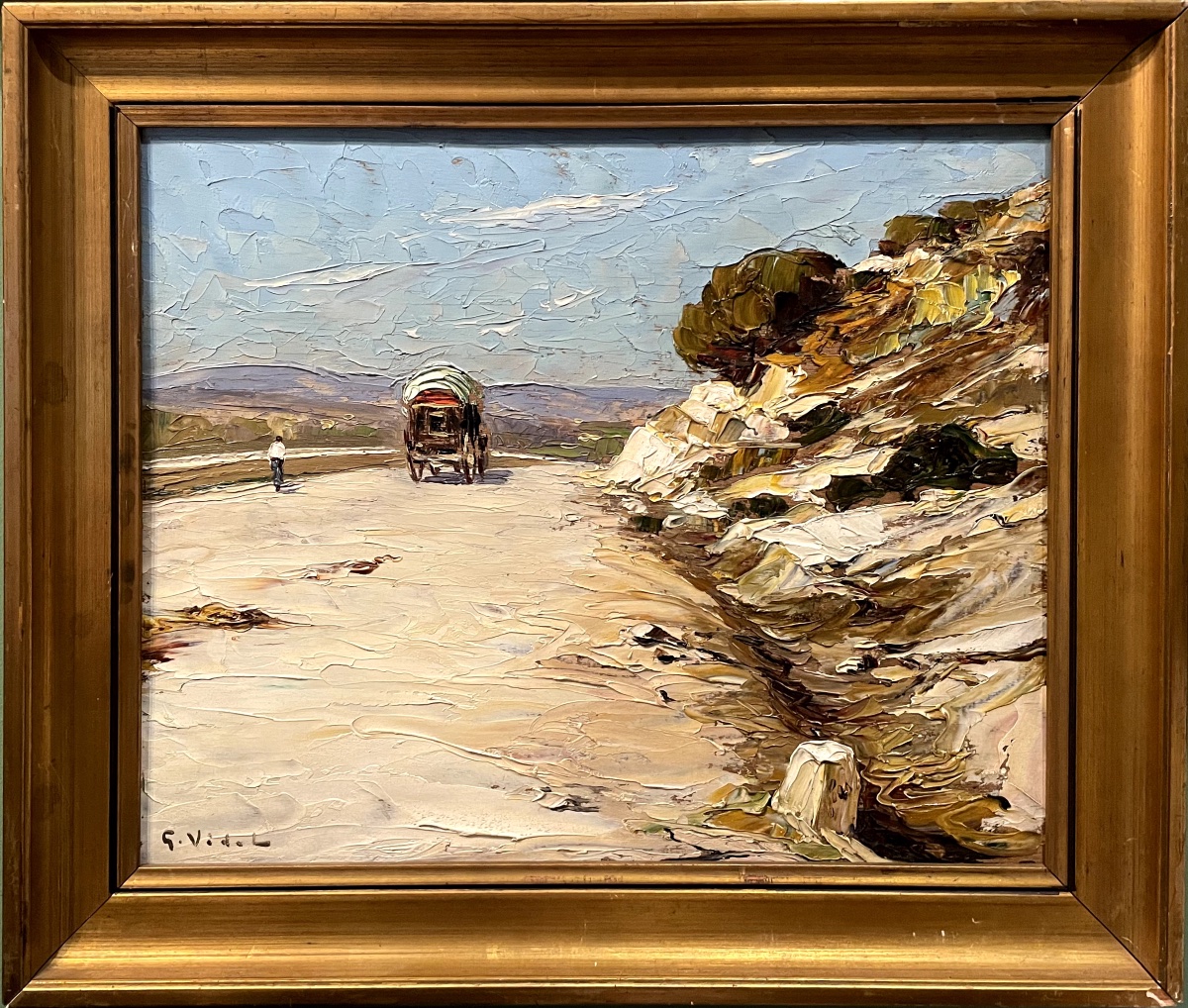 "La route du vieux moulin" - Gustave Vidal