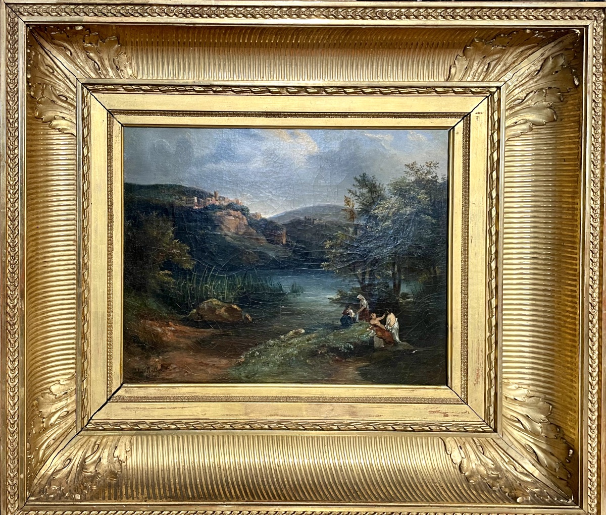 Tableau "Vue de Santa Scolastica, Subiaco" - Achille MICHALLON