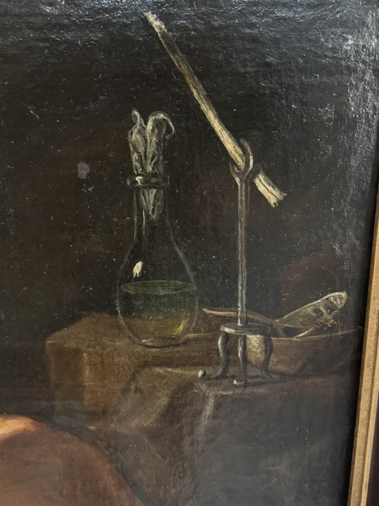 "Saint Jérôme écrivant" - Tableau 17ème siècle-photo-2