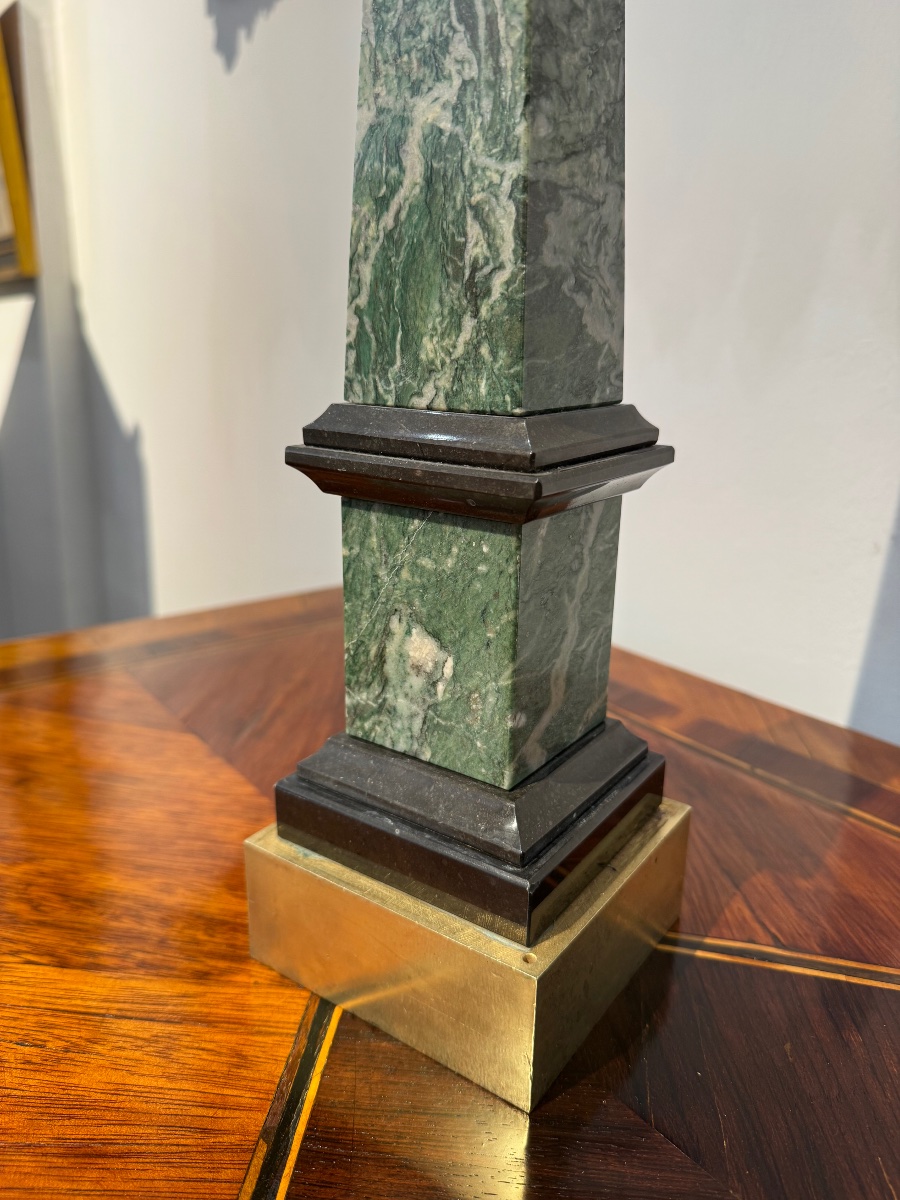 Pair Of Marble Obelisks – Empire Style-photo-1