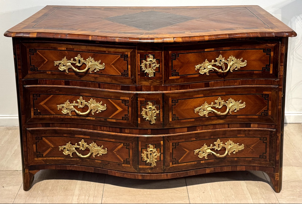 Louis XV-era Inlaid Chest Of Drawers