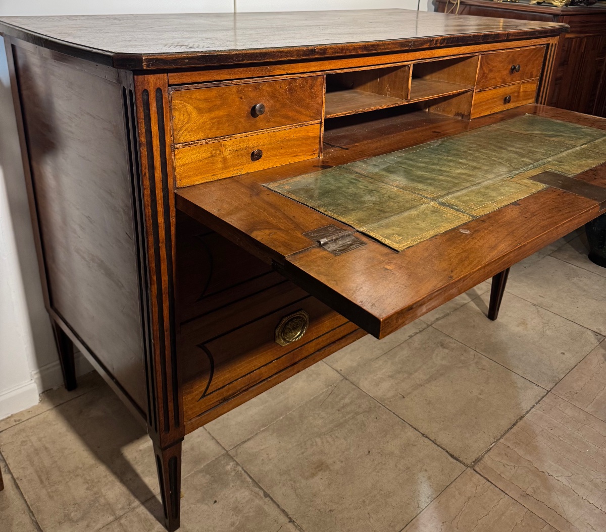 Commode-bureau nîmoise d'époque Louis XVI - Attribuée à Pillot-photo-2