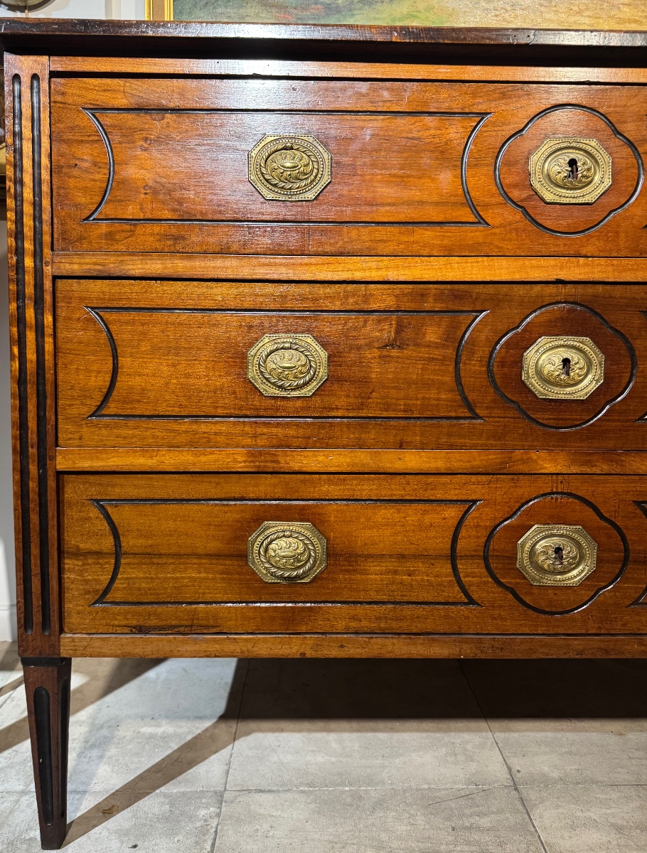 Commode-bureau nîmoise d'époque Louis XVI - Attribuée à Pillot-photo-2